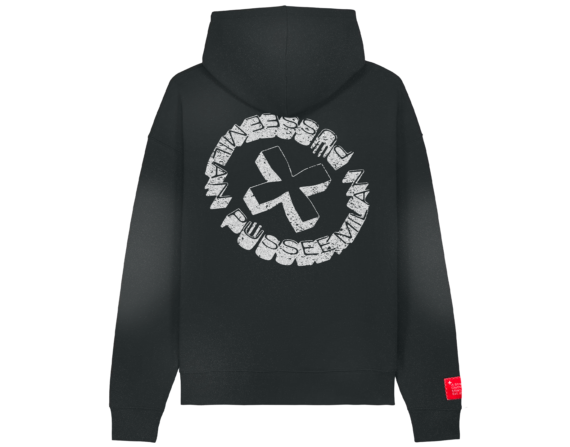 +CC02_CONCRETE LOGO_HOODIE_BLACK - immagine 2
