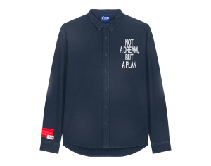 +CC02_CONCRETE LOGO_WORKER SHIRT_DYED NAVY